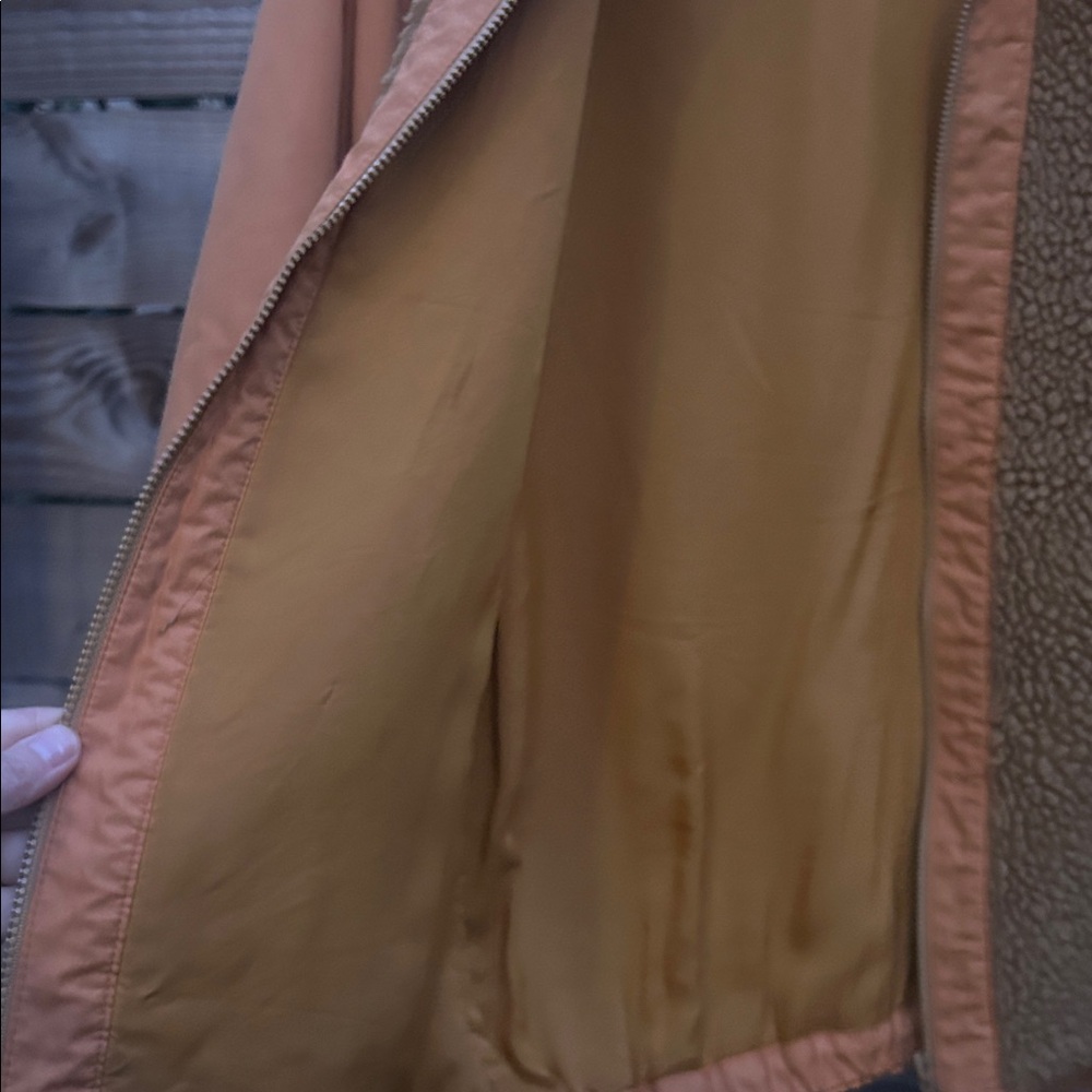 Vintage Brown and orange Sherpa Jacket - Picture 3 of 4